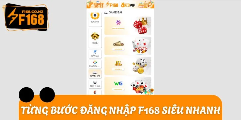 Từng bước đăng nhập F168 siêu nhanh, ai cũng làm được