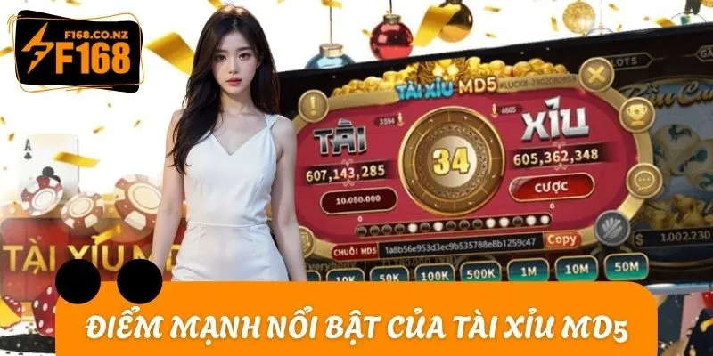 Điểm mạnh nổi bật của hình thức Tài xỉu MD5