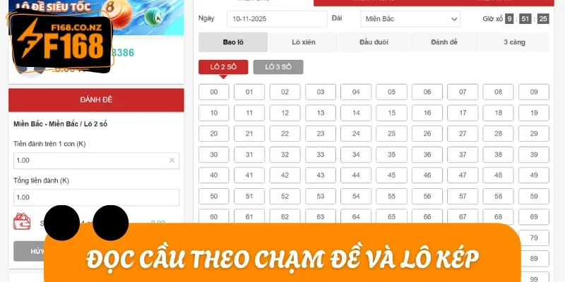 Đọc cầu theo chạm đề và lô kép để tăng tỷ lệ thắng