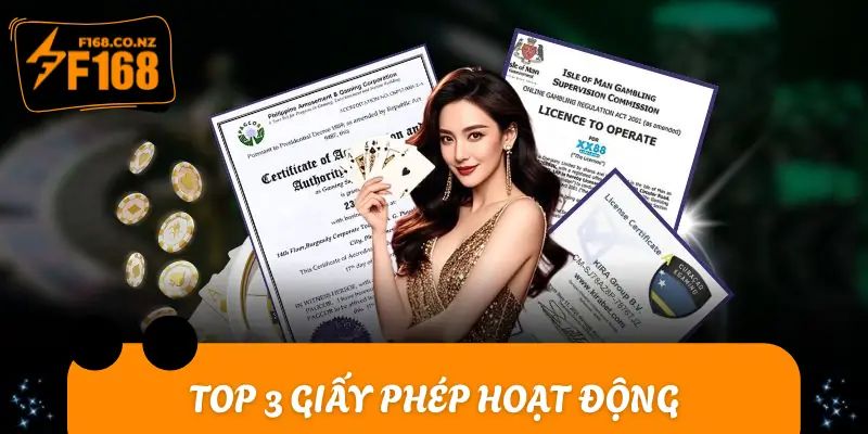 Danh sách 3 giấy phép hoạt động đã cấp cho nhà cái