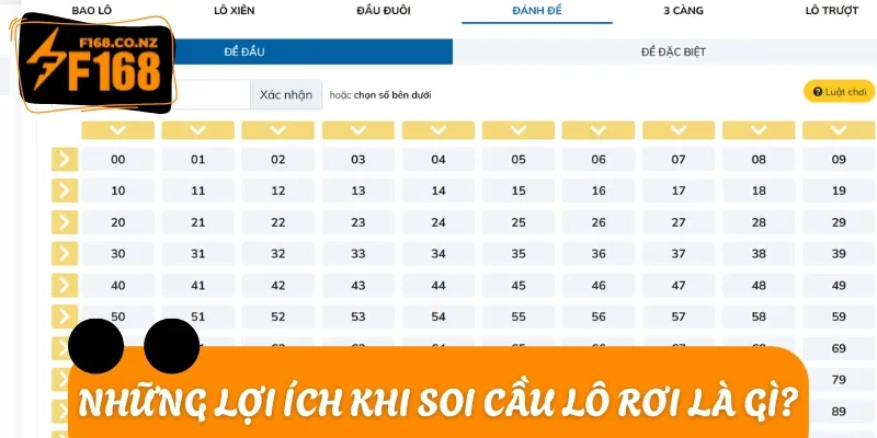 Lợi ích cụ thể đến từ soi cầu lô rơi