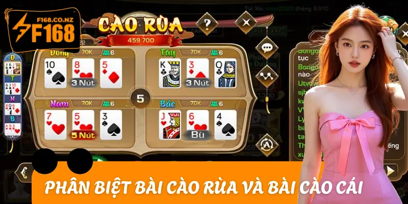 Phân biệt khái niệm game bài Cào Rùa và bài Cào Cái