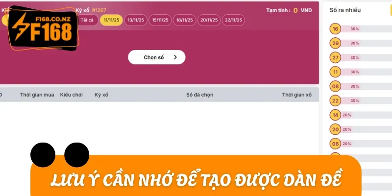 Lưu ý vàng cần ghi nhớ khi tiến hành lập dàn