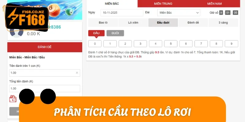 Dự đoán cầu theo lô rơi là phương pháp phổ biến trong soi cầu XSMB