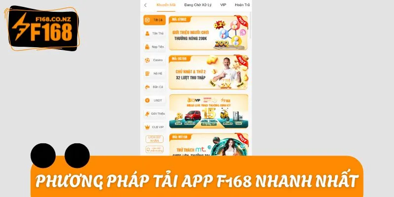 Phương pháp tải app F168 nhanh nhất, chuẩn từng bước