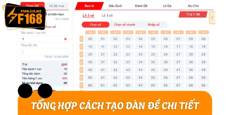 Chi tiết những cách để tạo được dàn lô đề chuẩn nhất